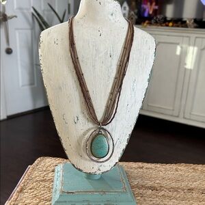 Silpada - Turquoise and Brown Pendant Necklace  absolutely Gorgeous! 🥰